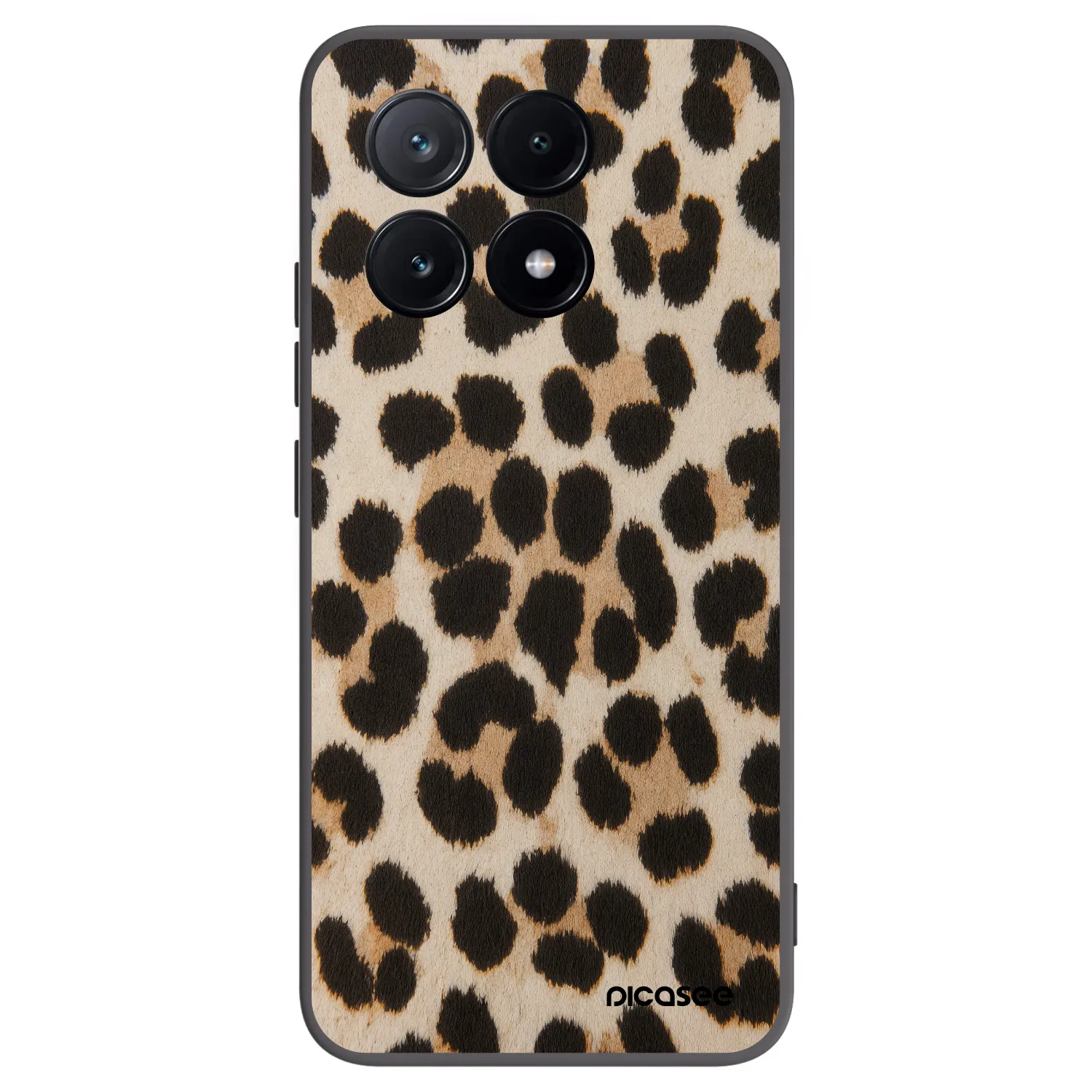 Picasee Xiaomi Poco X6 Pro Hülle - Schwarzes Silikon - Brown Tiger