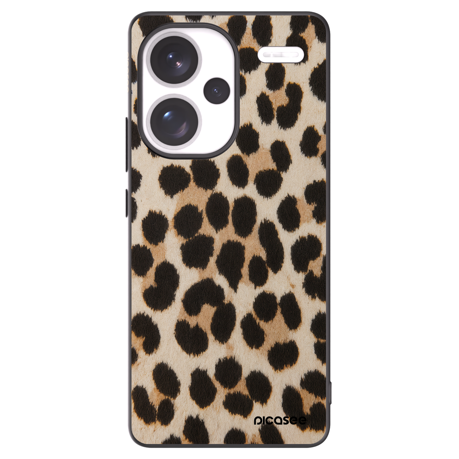 Picasee Xiaomi Redmi Note 13 Pro+ 5G Hülle - Schwarzes Silikon - Brown Tiger