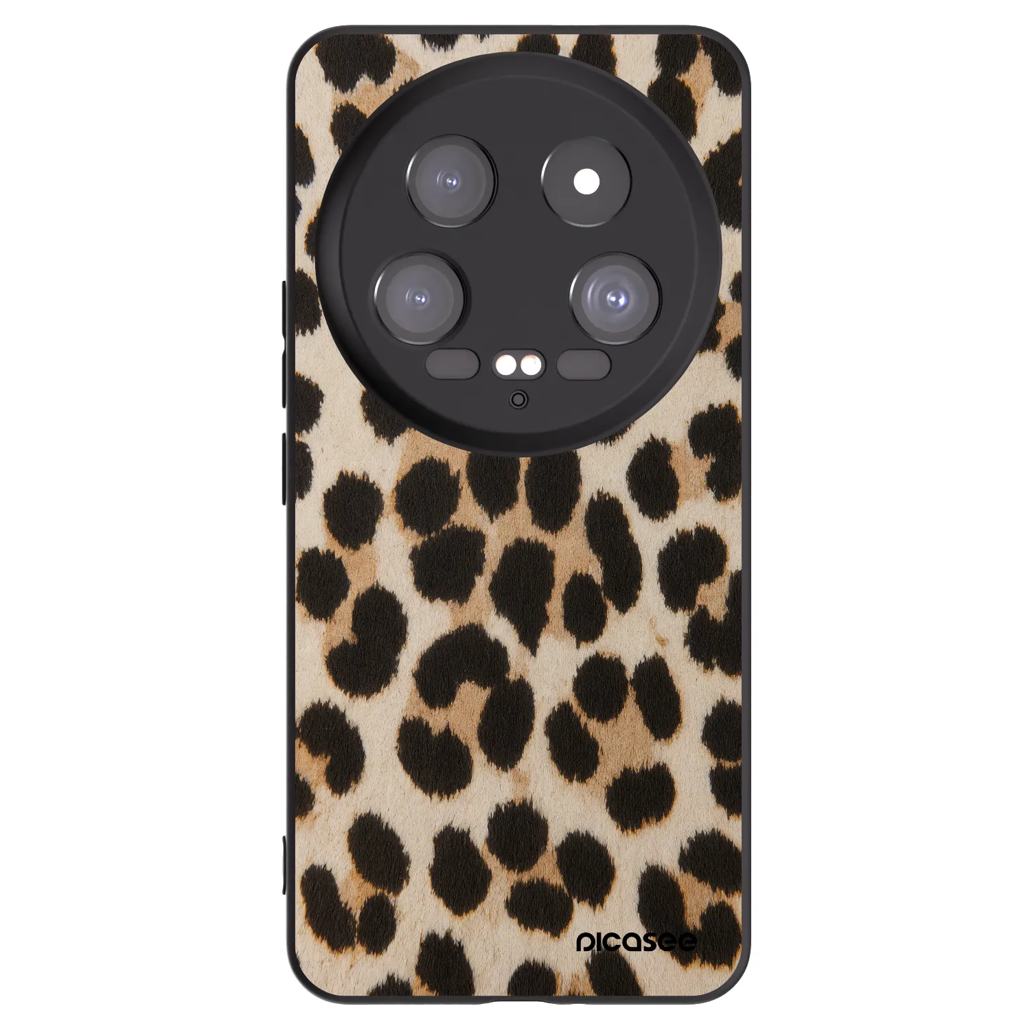 Picasee Xiaomi 14 Ultra Hülle - Schwarzes Silikon - Brown Tiger