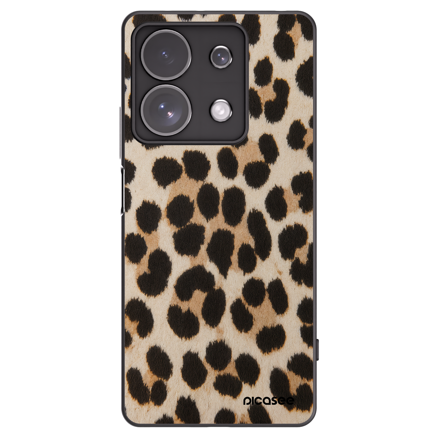 Picasee Xiaomi Redmi Note 13 Pro 4G Hülle - Schwarzes Silikon - Brown Tiger
