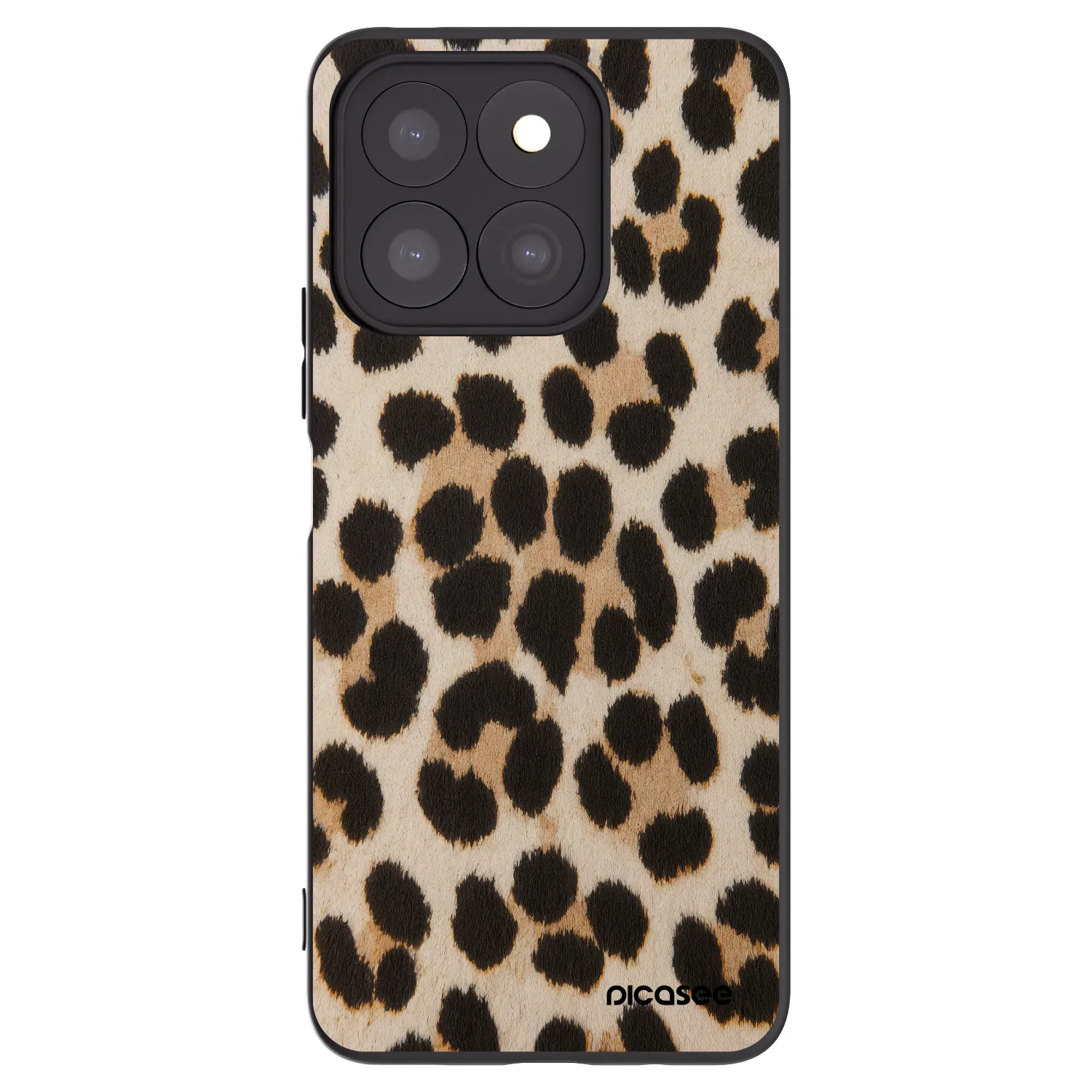 Picasee Honor X8b Hülle - Schwarzes Silikon - Brown Tiger