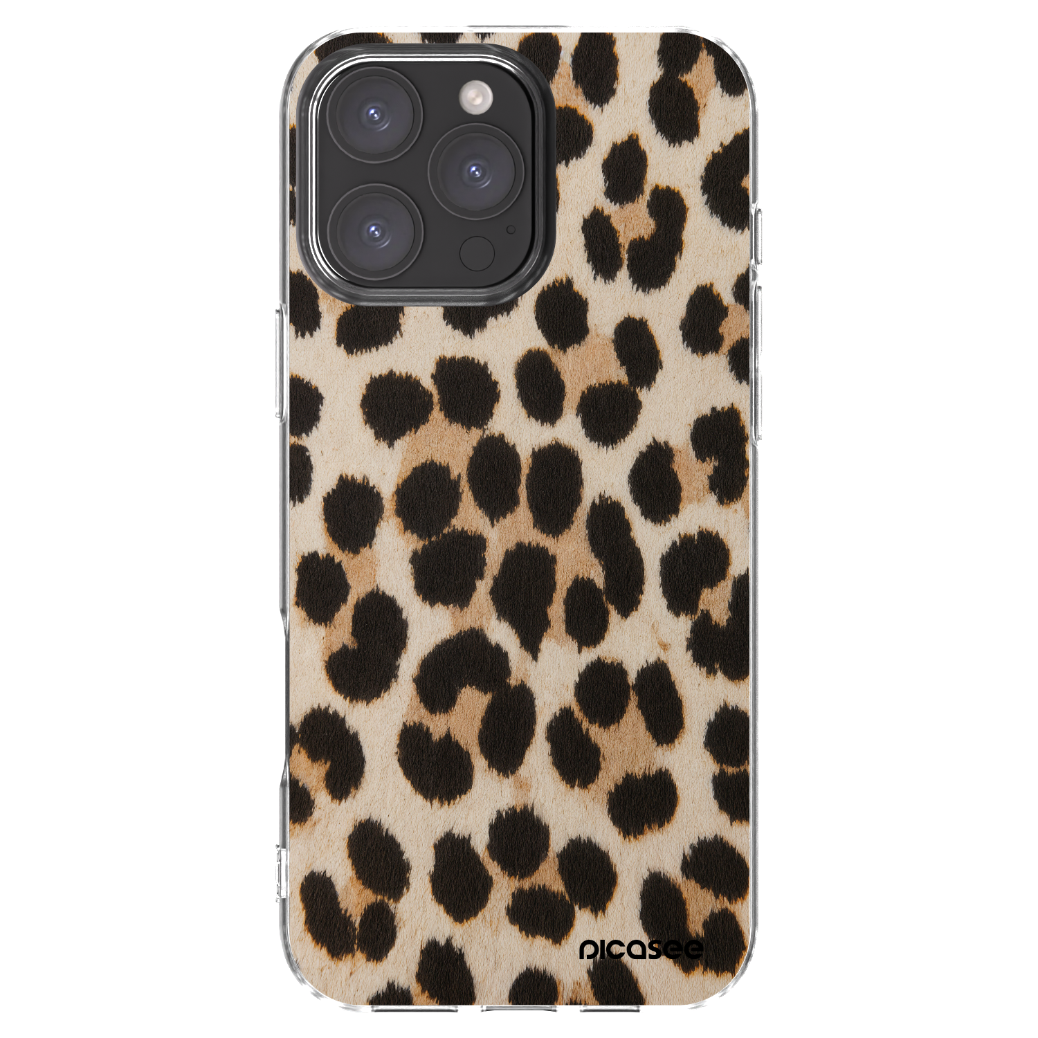 Picasee Apple iPhone 16 Pro Max Hülle - Transparentes Silikon - Brown Tiger