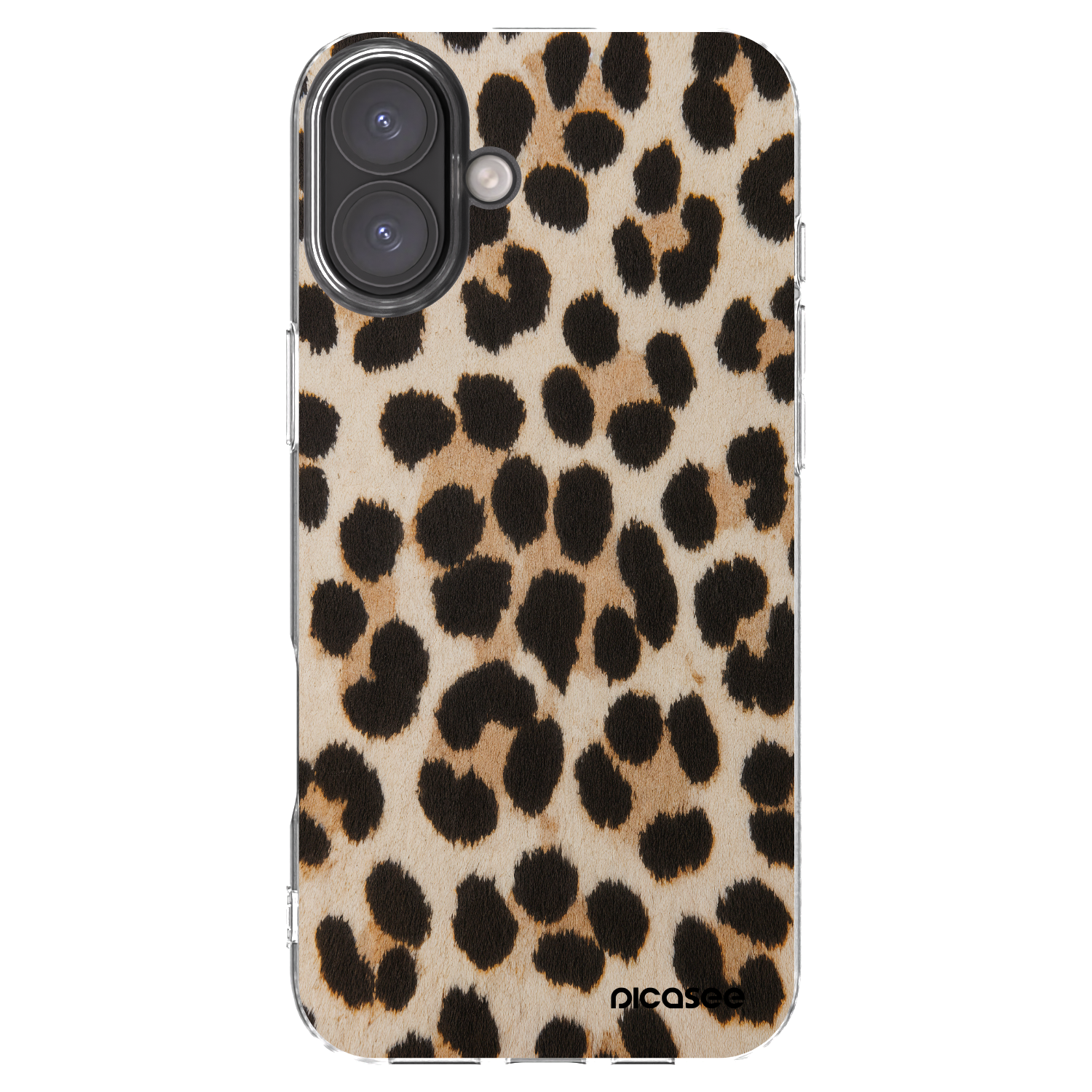 Picasee Apple iPhone 16 Plus Hülle - Transparentes Silikon - Brown Tiger