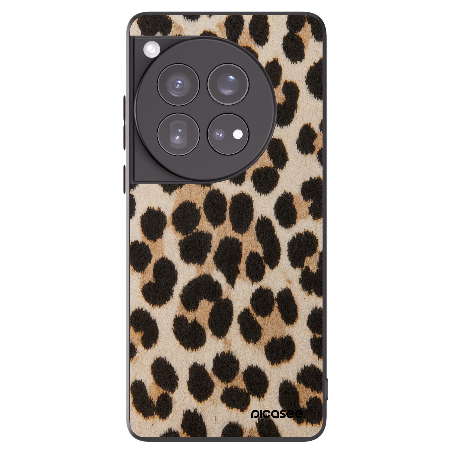 Picasee OnePlus 12 5G Hülle - Schwarzes Silikon - Brown Tiger