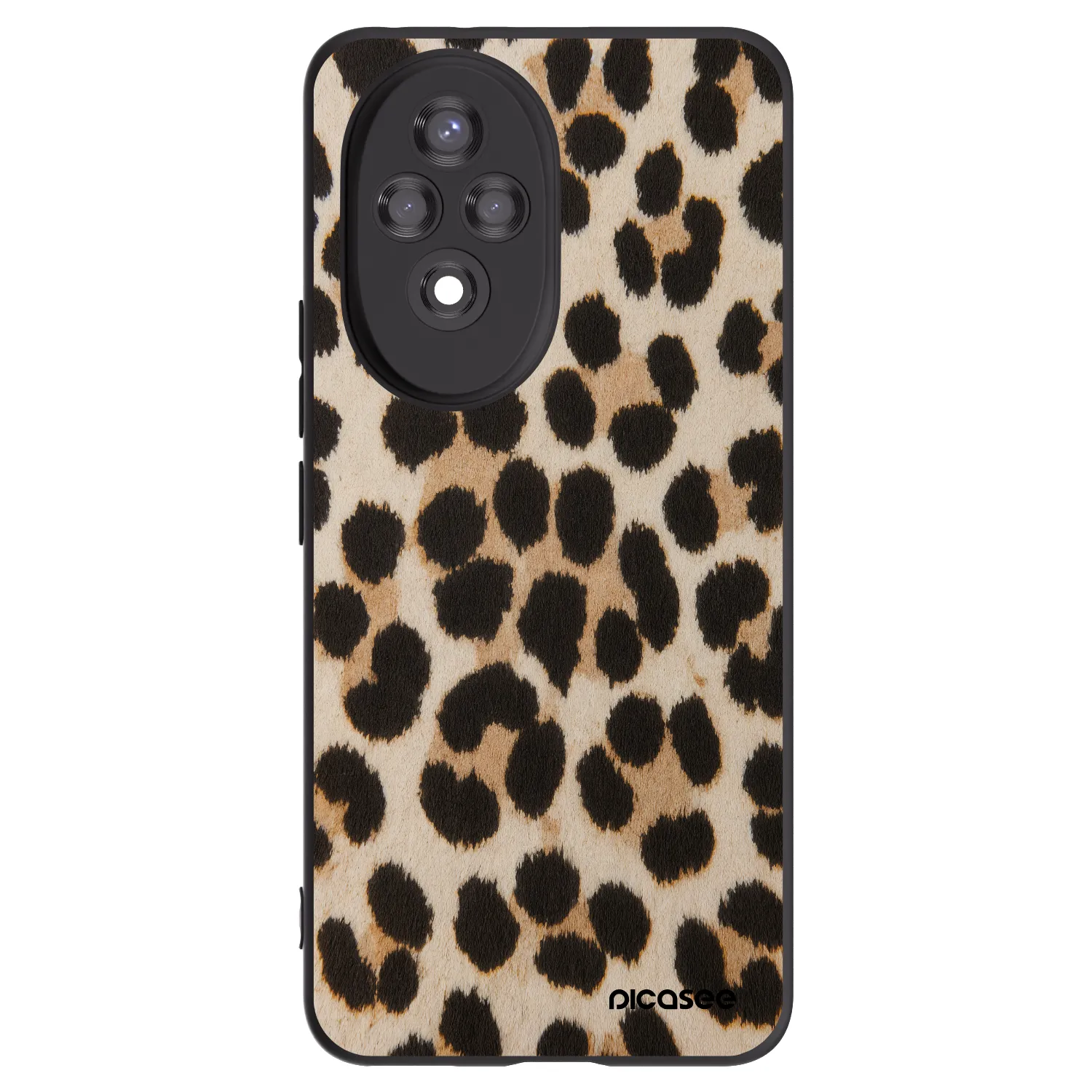 Picasee Honor 200 Pro 5G Hülle - Schwarzes Silikon - Brown Tiger
