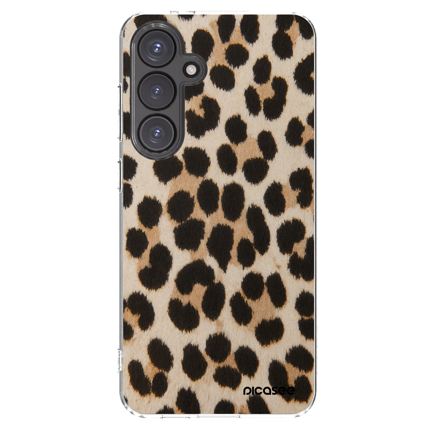 Picasee Samsung Galaxy S24 FE S721B Hülle - Transparentes Silikon - Brown Tiger
