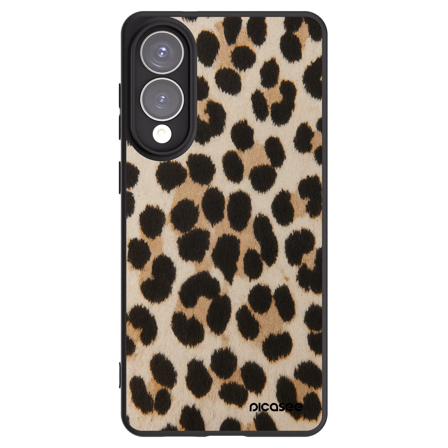 Picasee Samsung Galaxy S25 Edge 5G Hülle - Schwarzes Silikon - Brown Tiger