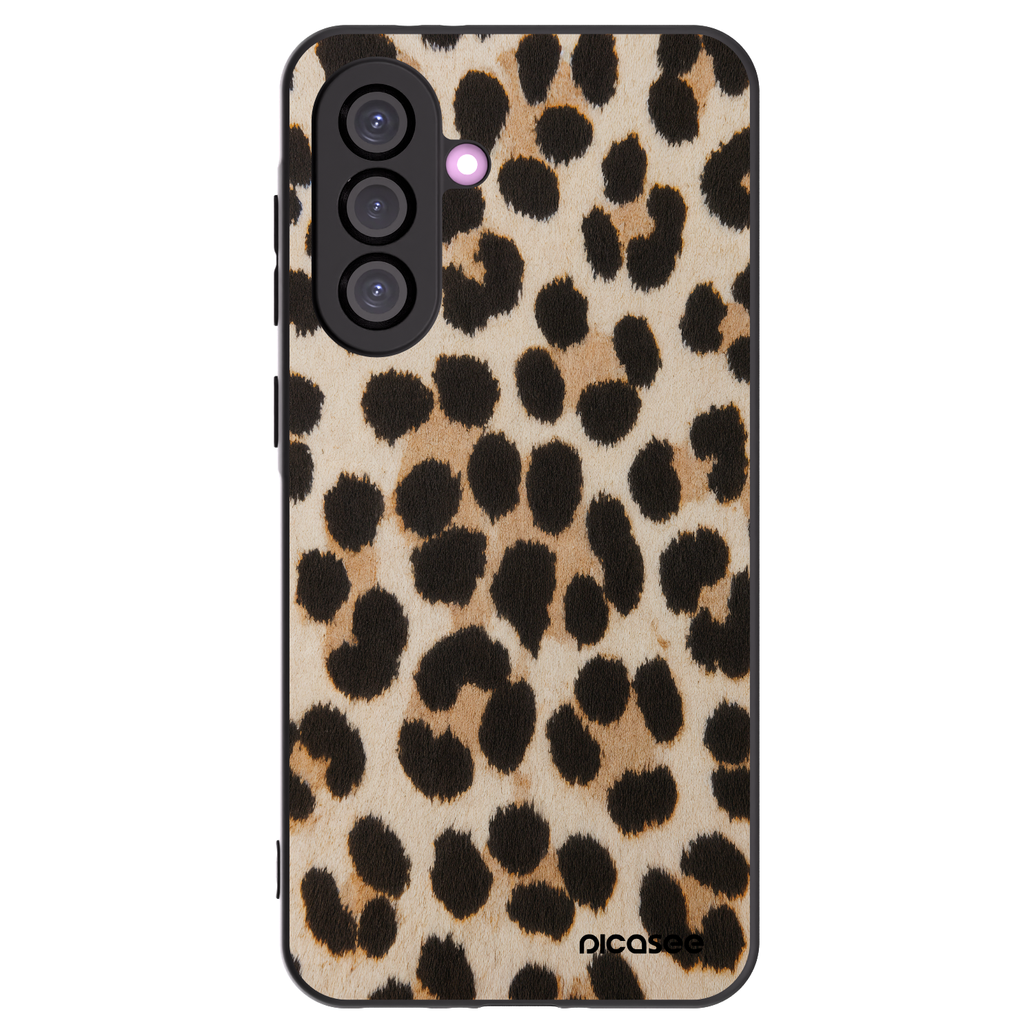 Picasee Samsung Galaxy A36 5G Hülle - Schwarzes Silikon - Brown Tiger