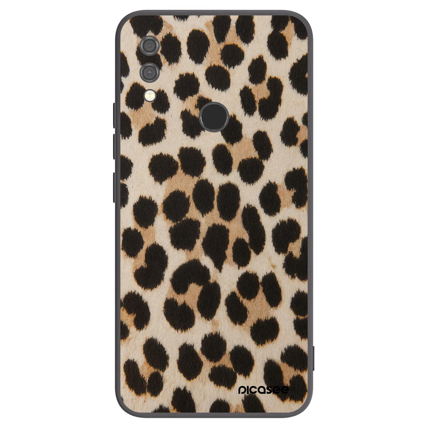 Picasee Xiaomi Redmi Note 7 Hülle - Schwarzes Silikon - Brown Tiger