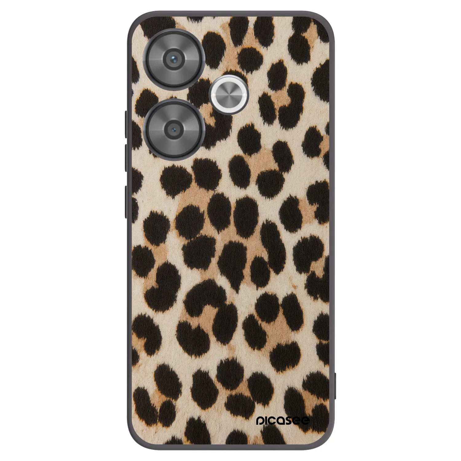 Picasee Xiaomi Poco F6 Hülle - Schwarzes Silikon - Brown Tiger