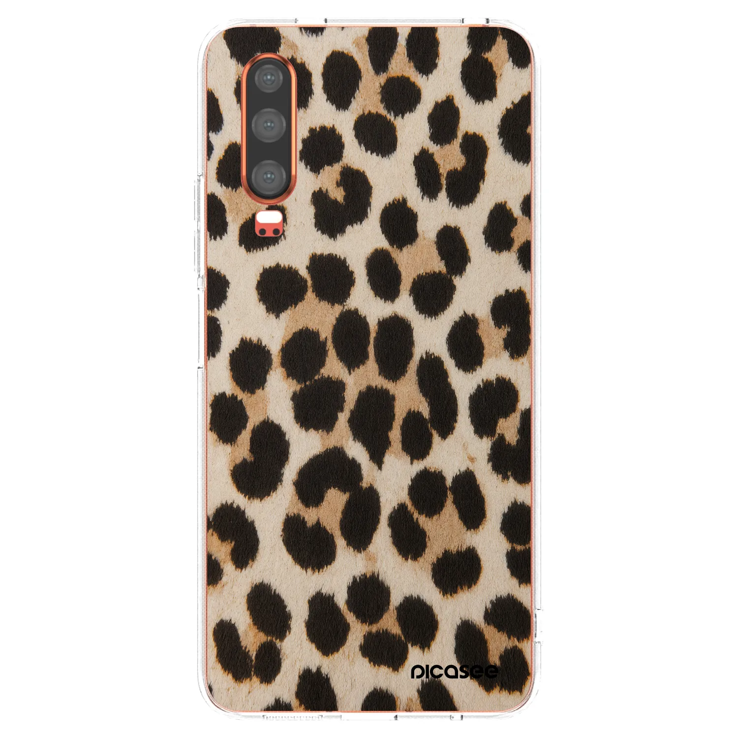 Picasee Huawei P30 Hülle - Transparentes Silikon - Brown Tiger