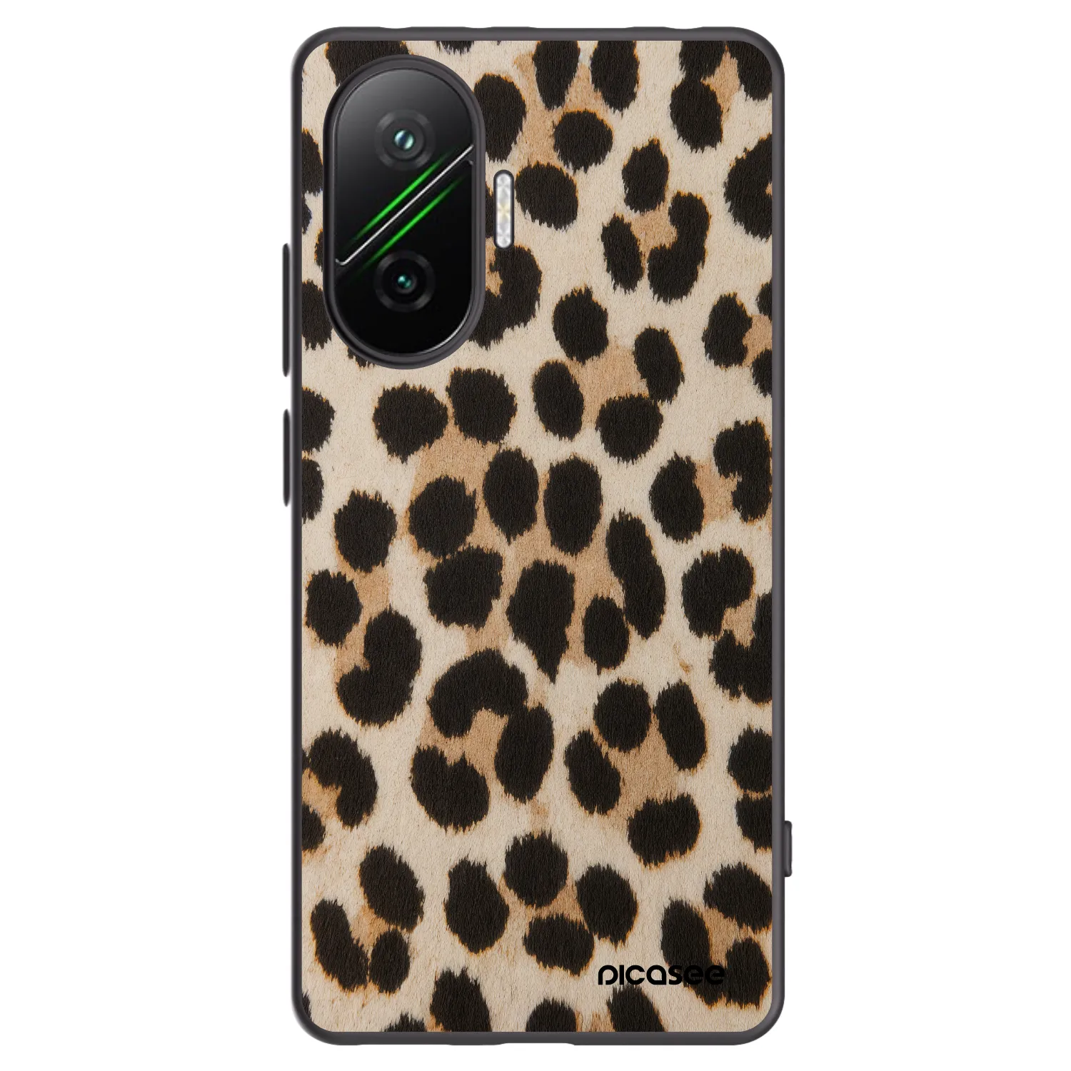 Picasee Xiaomi Poco F7 5G Hülle - Schwarzes Silikon - Brown Tiger