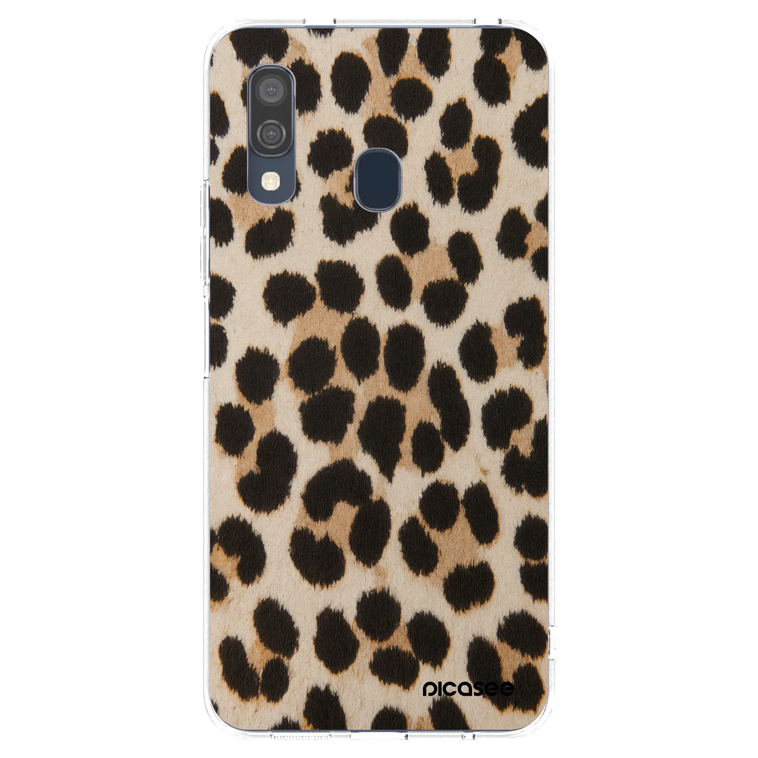 Picasee Samsung Galaxy A40 A405F Hülle - Transparentes Silikon - Brown Tiger