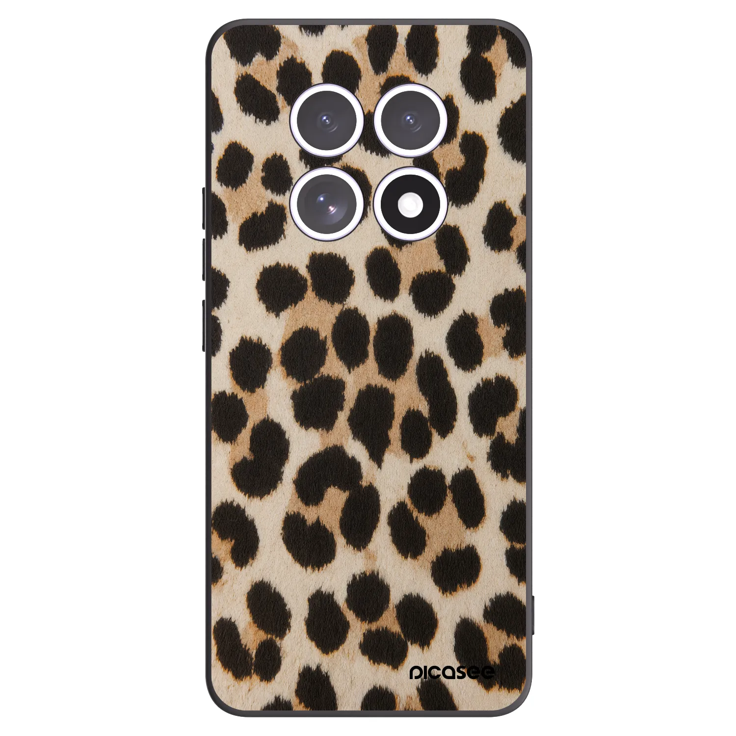 Picasee Xiaomi Redmi Note 15 Hülle - Schwarzes Silikon - Brown Tiger