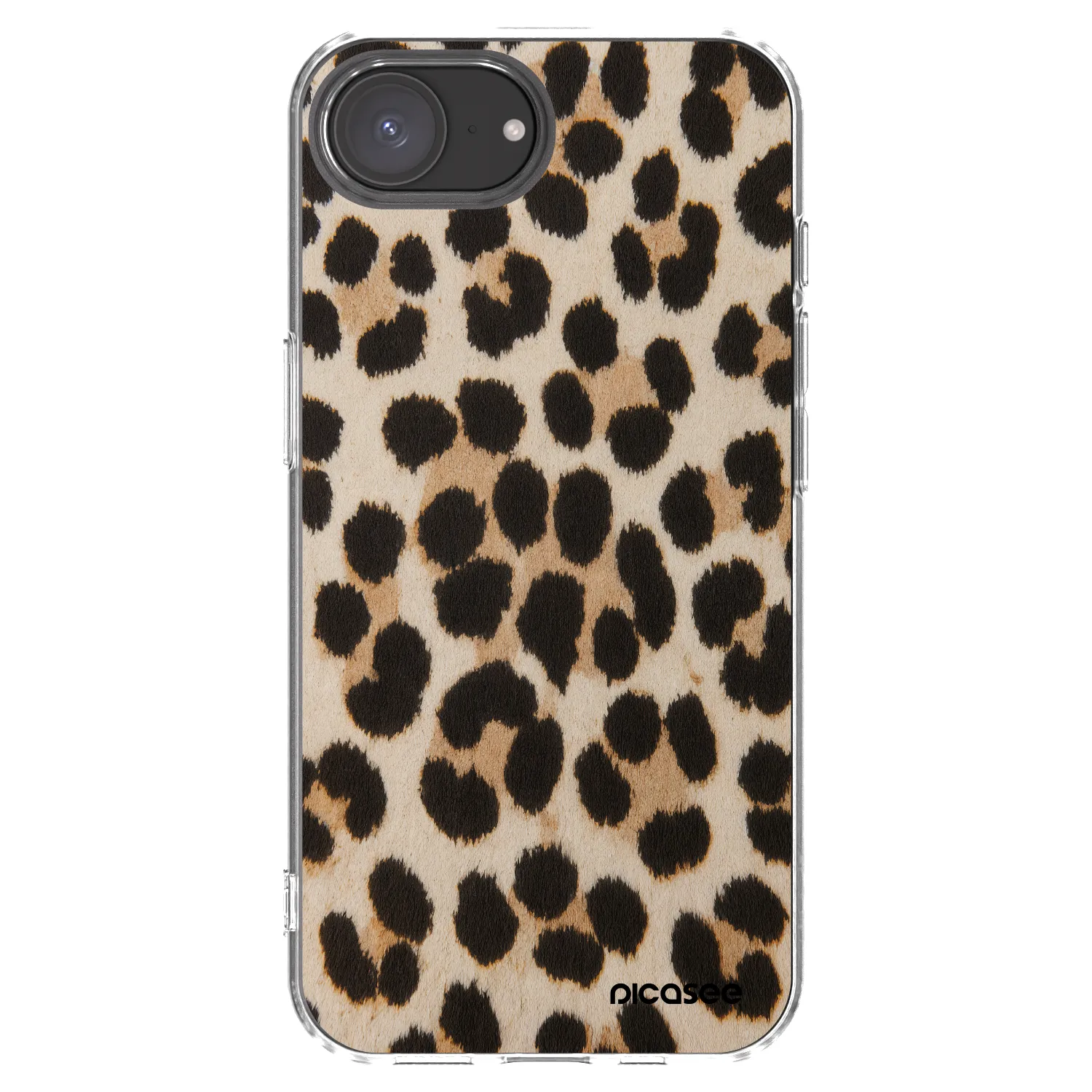 Picasee Apple iPhone 17e Hülle - Transparentes Silikon - Brown Tiger