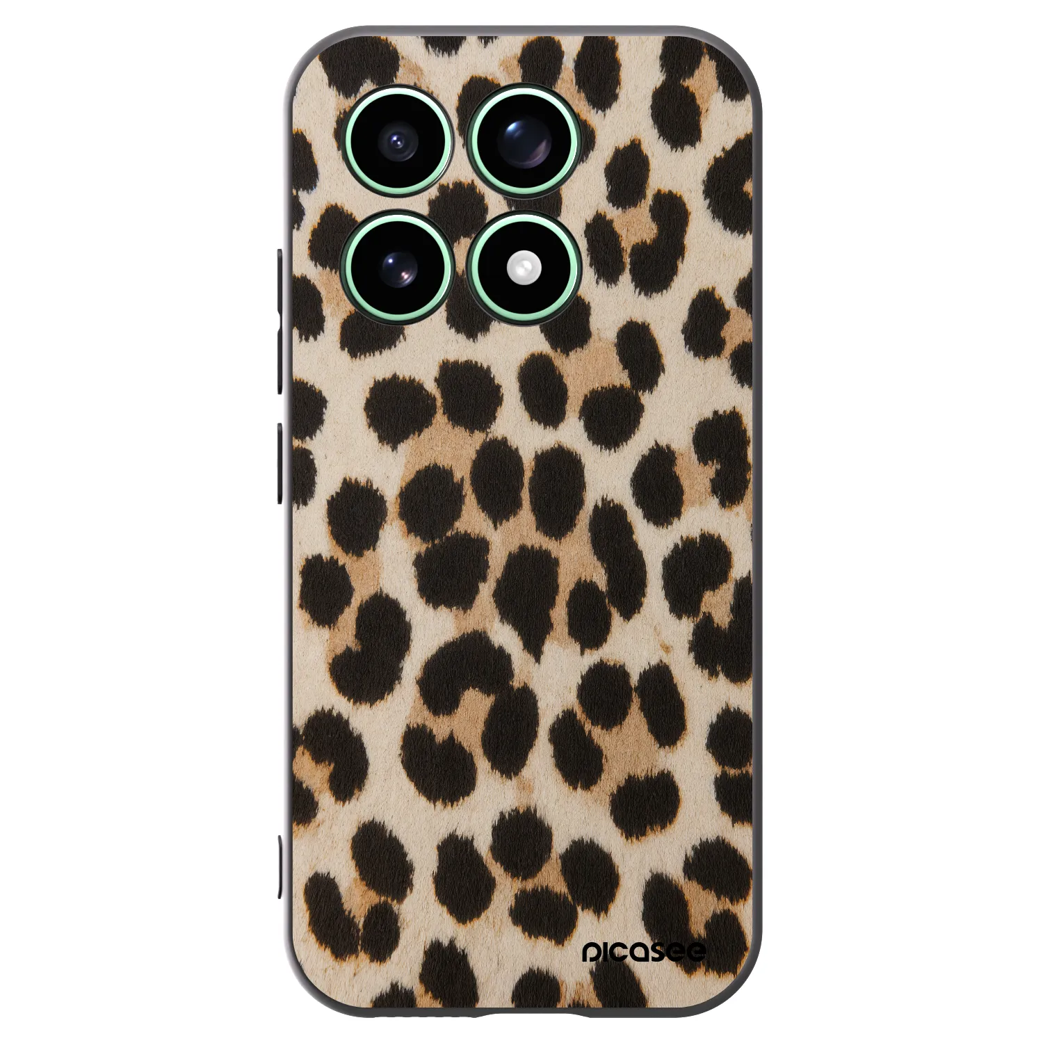 Picasee Xiaomi 17 Hülle - Schwarzes Silikon - Brown Tiger