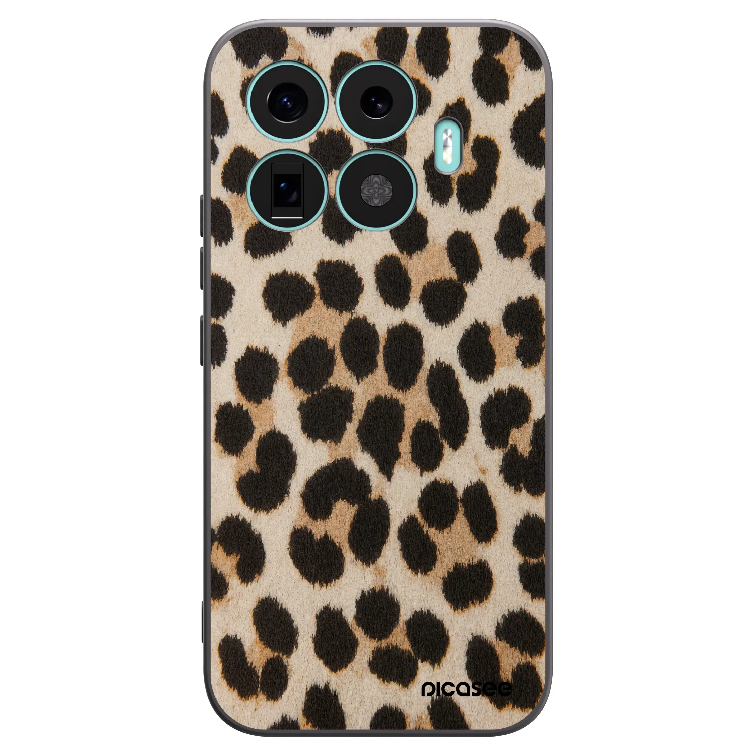 Picasee Xiaomi 17T Hülle - Schwarzes Silikon - Brown Tiger