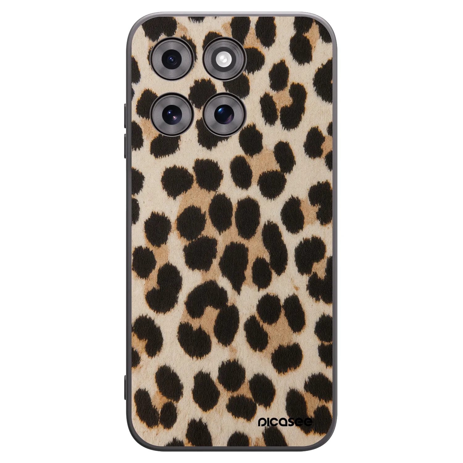 Picasee Motorola Moto G77 Hülle - Schwarzes Silikon - Brown Tiger