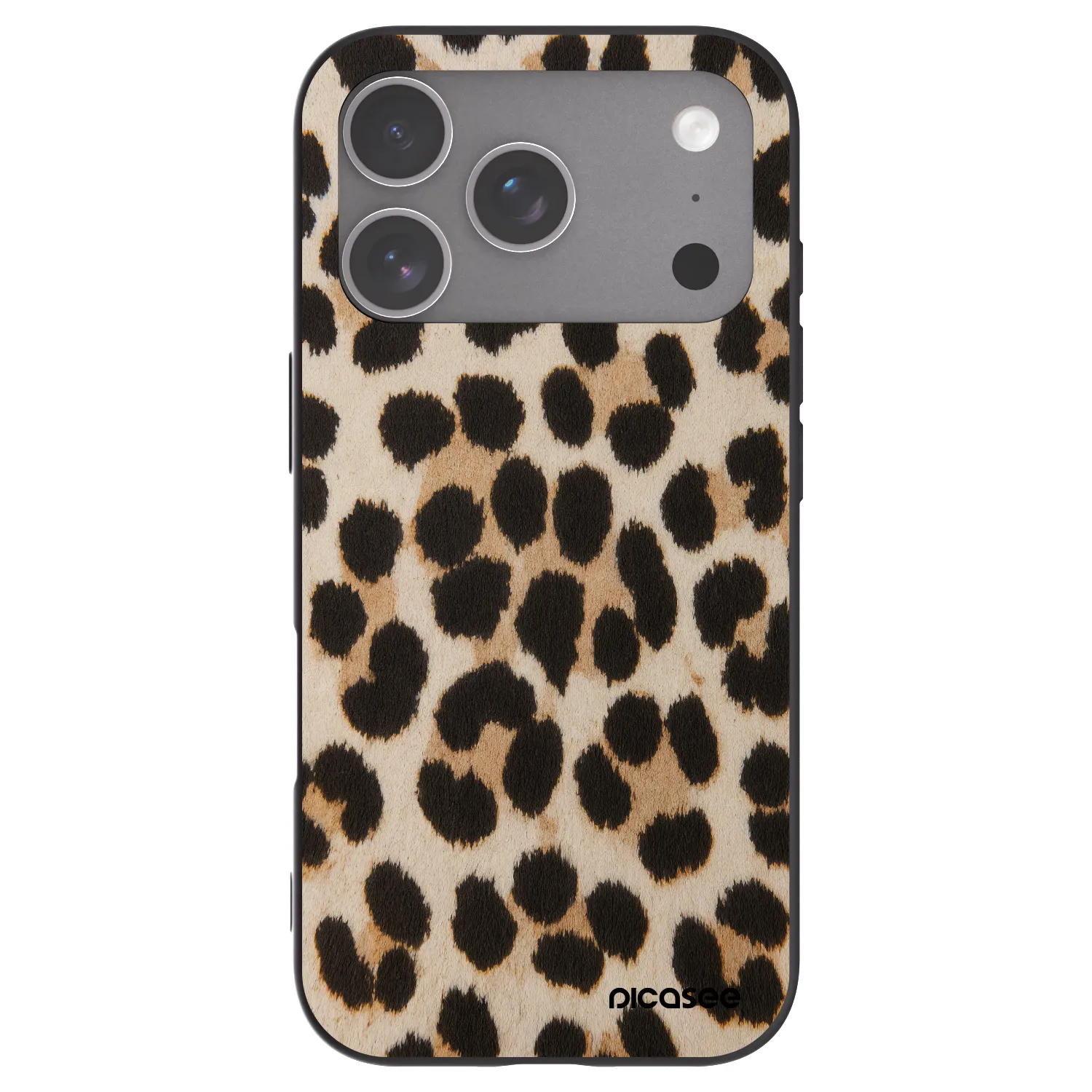 Picasee Apple iPhone 18 Pro Hülle - Schwarzes Silikon - Brown Tiger