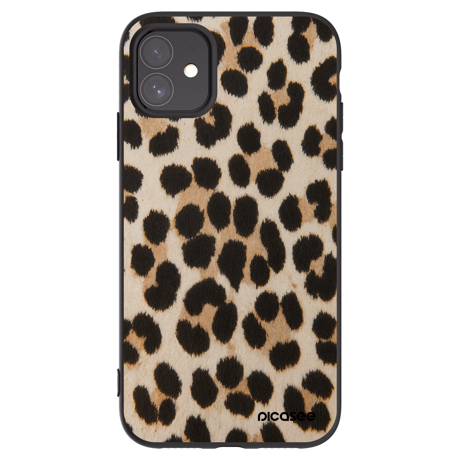 Picasee Apple iPhone 11 Hülle - Schwarzes Silikon - Brown Tiger