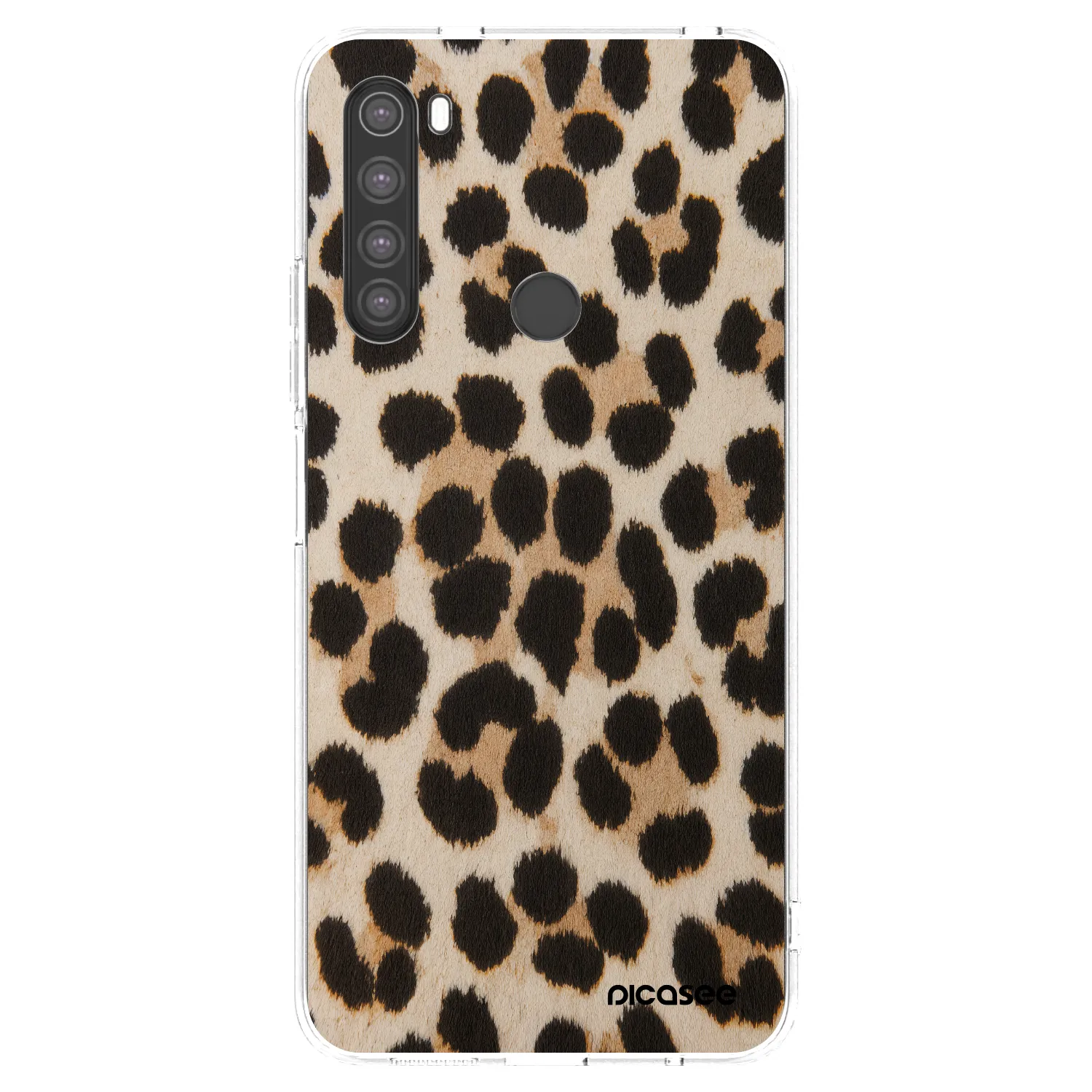 Picasee Xiaomi Redmi Note 8 Hülle - Transparentes Silikon - Brown Tiger