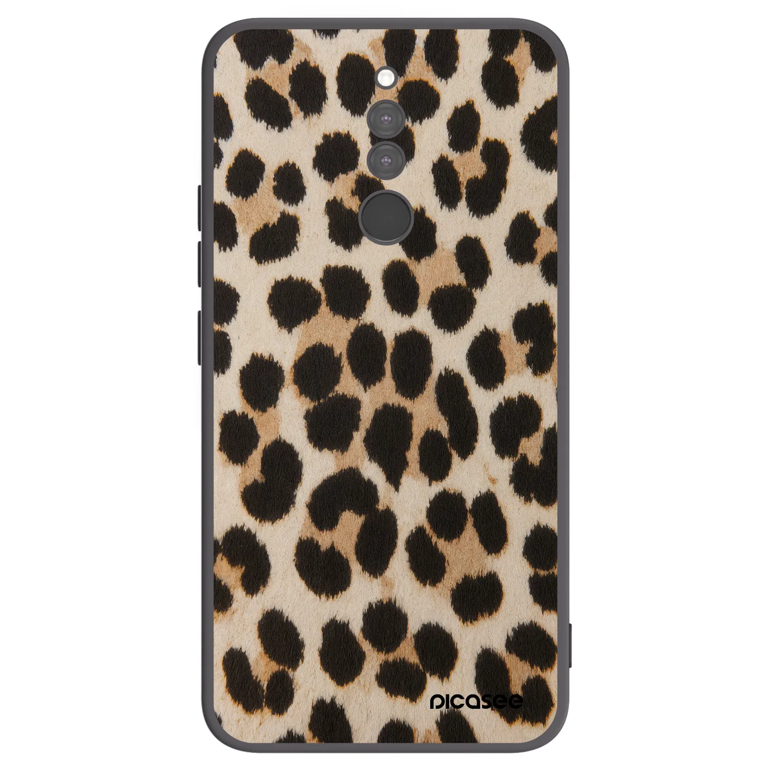 Picasee Xiaomi Redmi 8 Hülle - Schwarzes Silikon - Brown Tiger