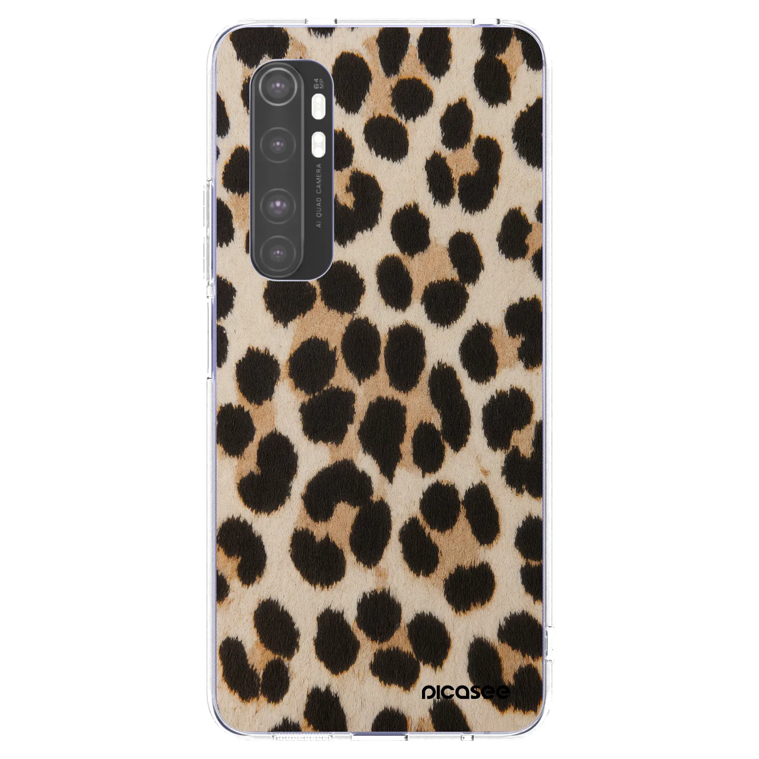 Picasee Xiaomi Mi Note 10 Lite Hülle - Transparentes Silikon - Brown Tiger