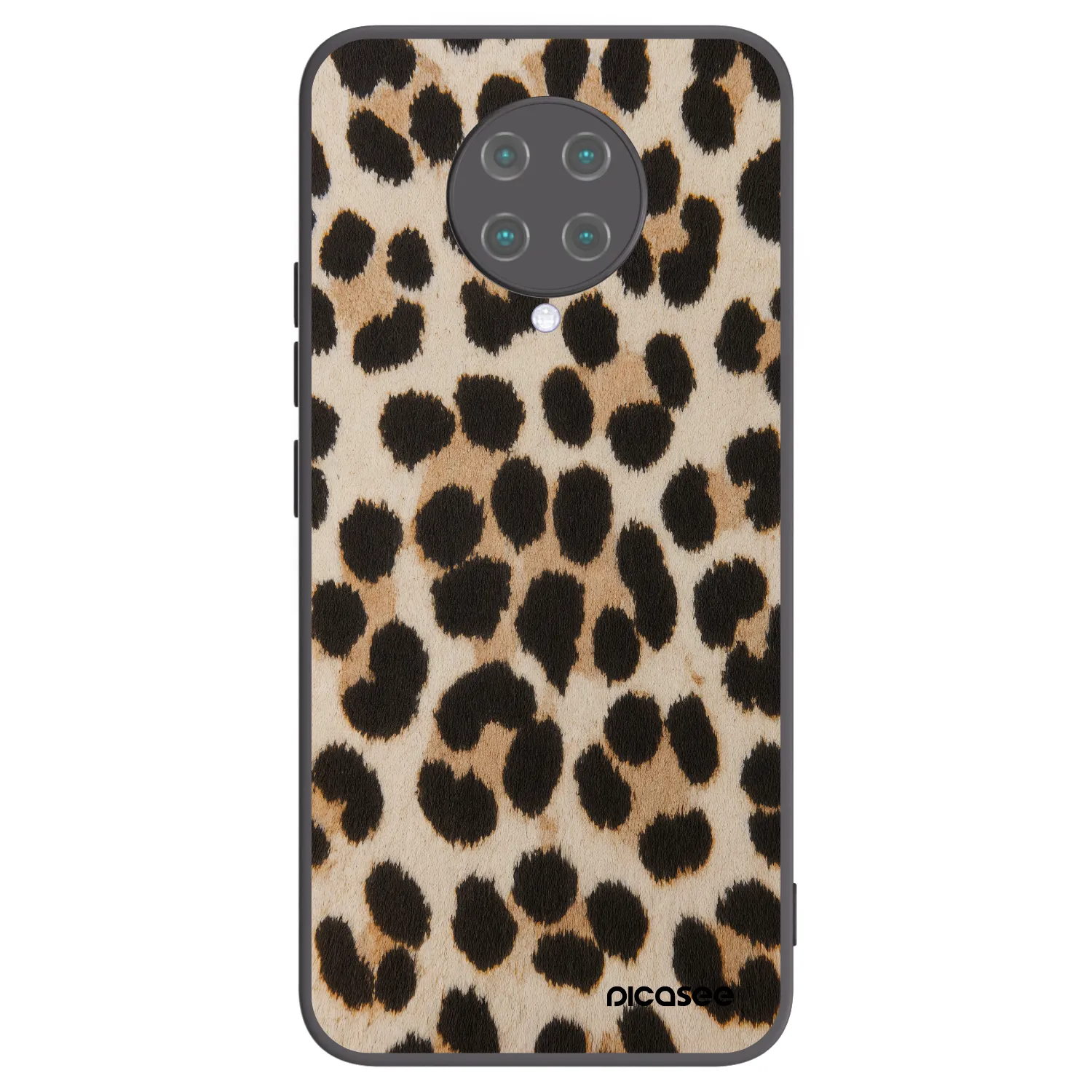 Picasee Xiaomi Poco F2 Pro Hülle - Schwarzes Silikon - Brown Tiger