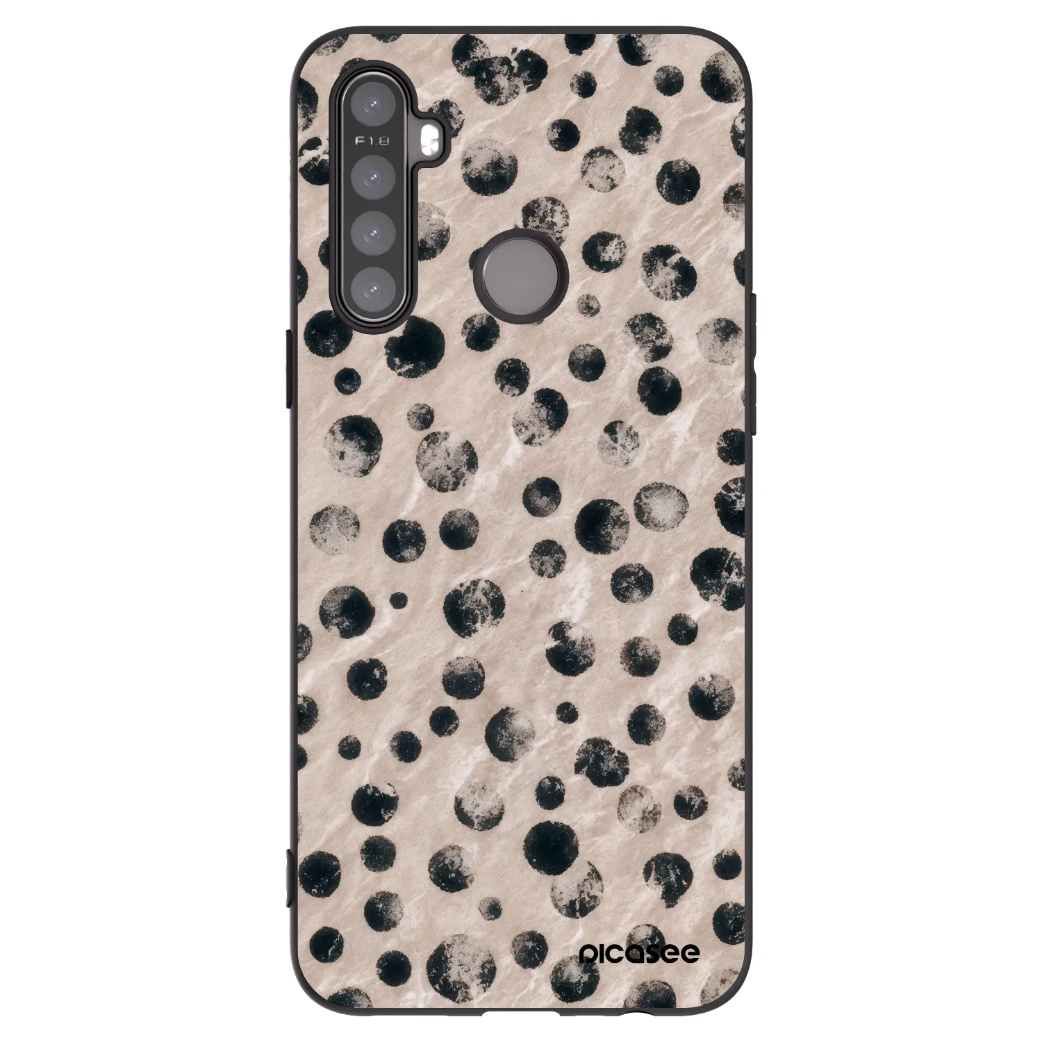 Picasee Realme 5 Hülle - Schwarzes Silikon - Inked