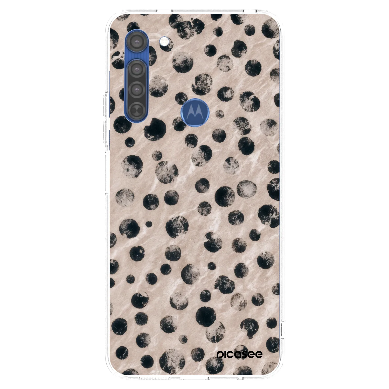 Picasee Motorola Moto G8 Hülle - Transparentes Silikon - Inked