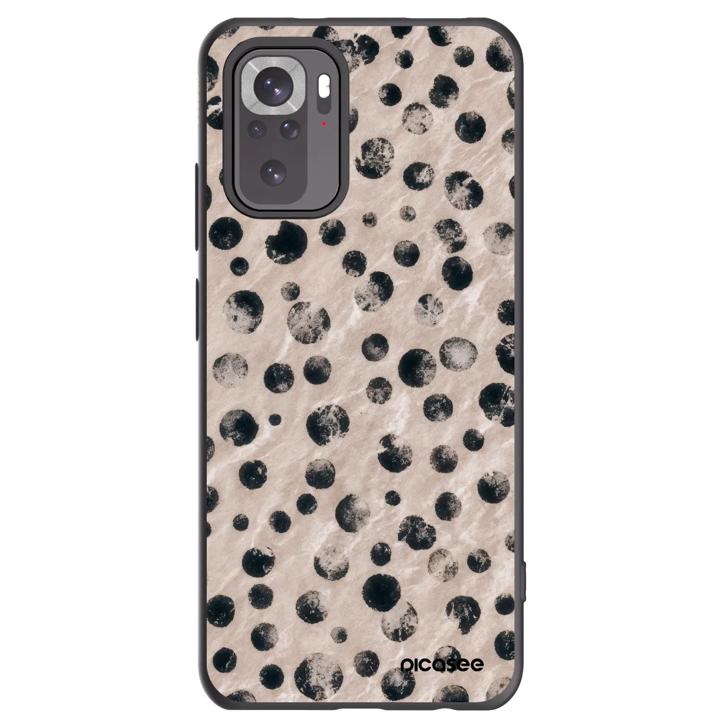 Picasee Xiaomi Redmi Note 10 Hülle - Schwarzes Silikon - Inked