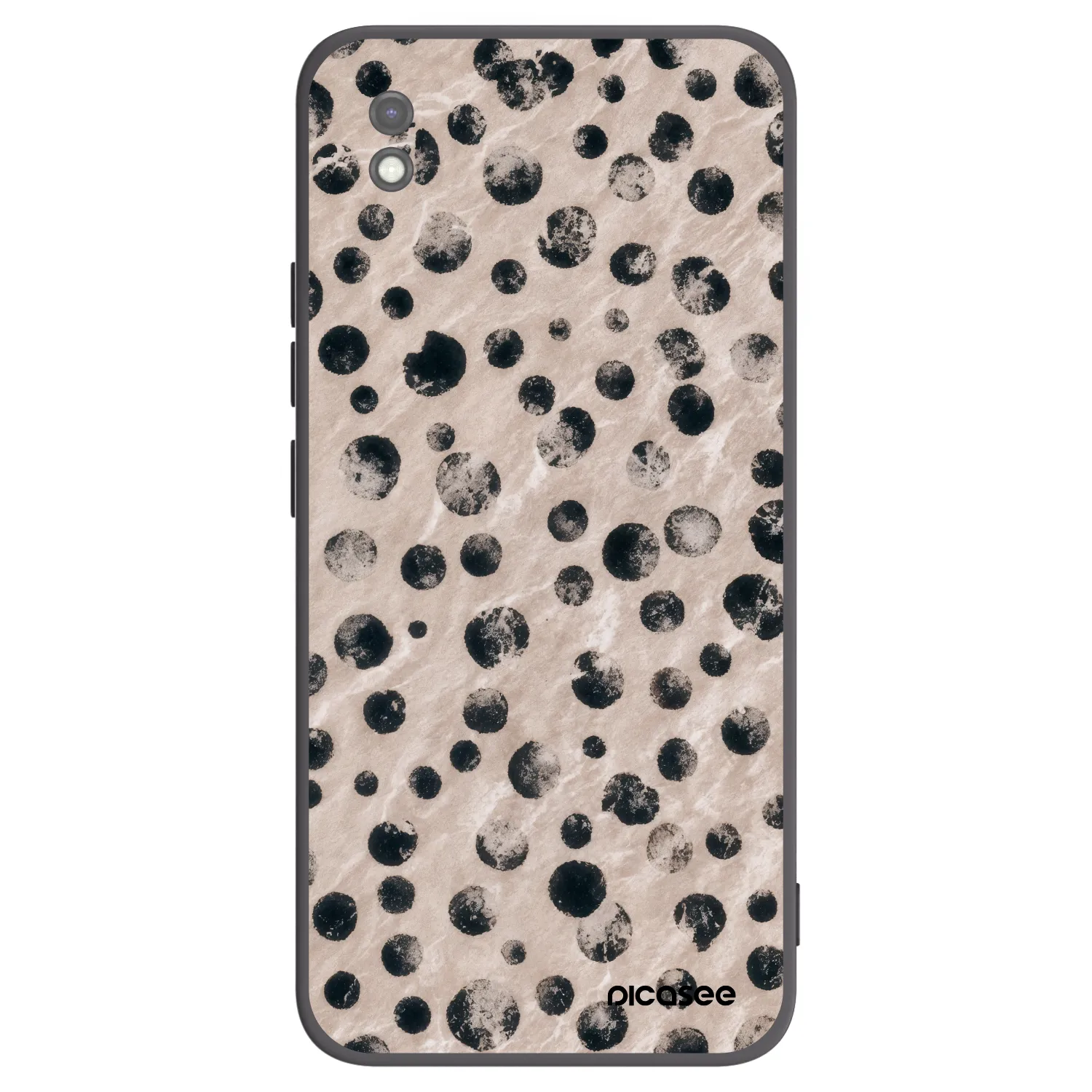 Picasee Xiaomi Redmi 9AT Hülle - Schwarzes Silikon - Inked