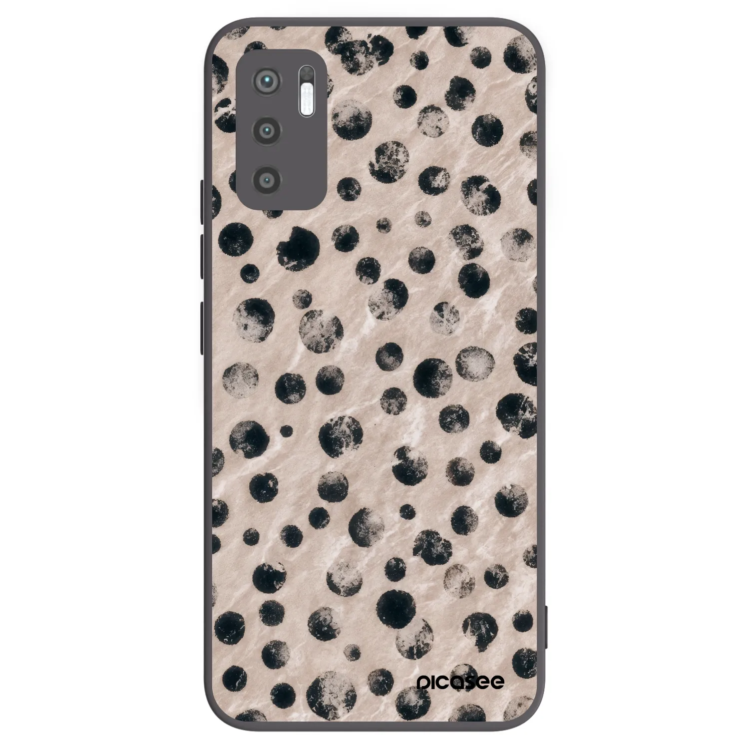 Picasee Xiaomi Redmi Note 10 5G Hülle - Schwarzes Silikon - Inked