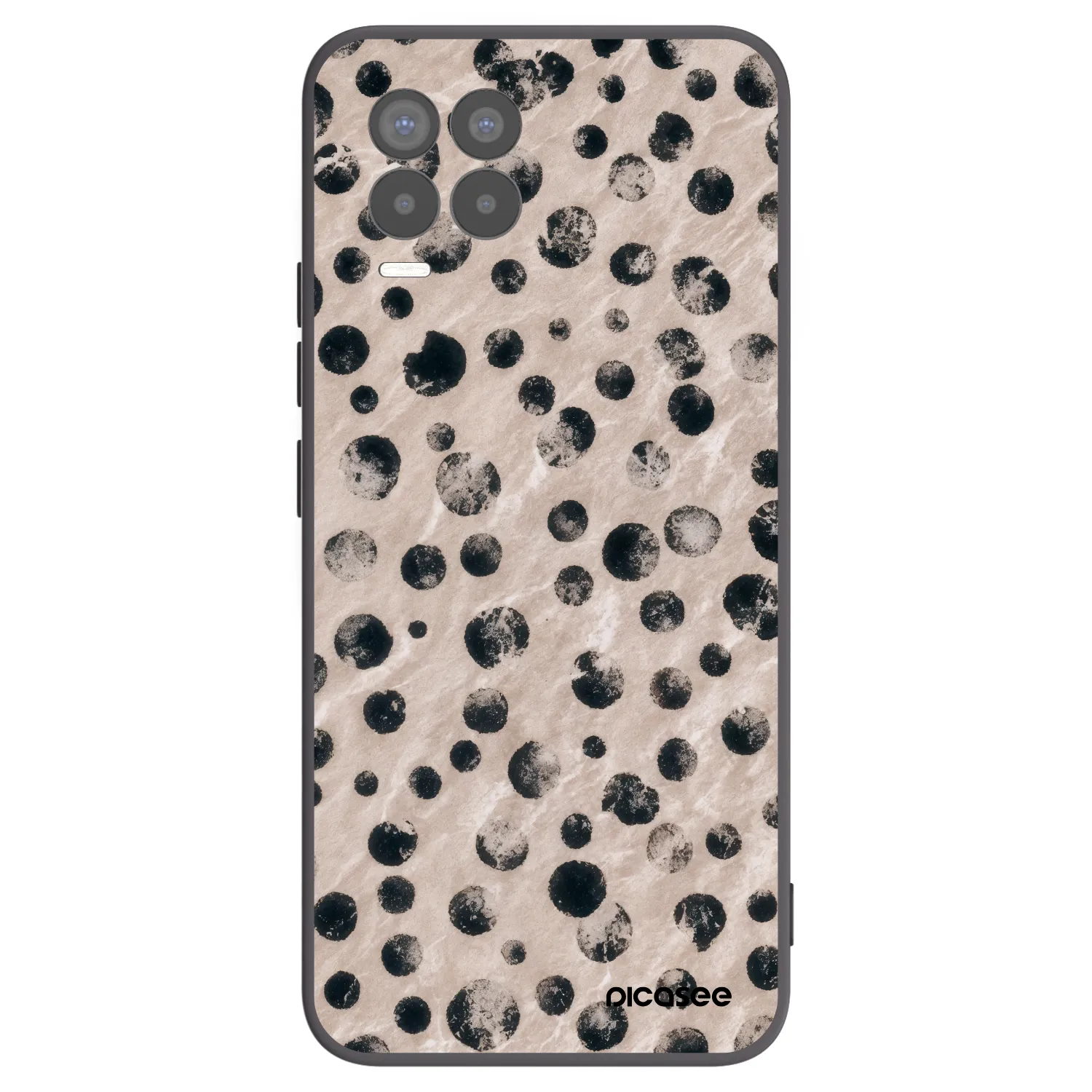 Picasee Realme 8 4G Hülle - Schwarzes Silikon - Inked