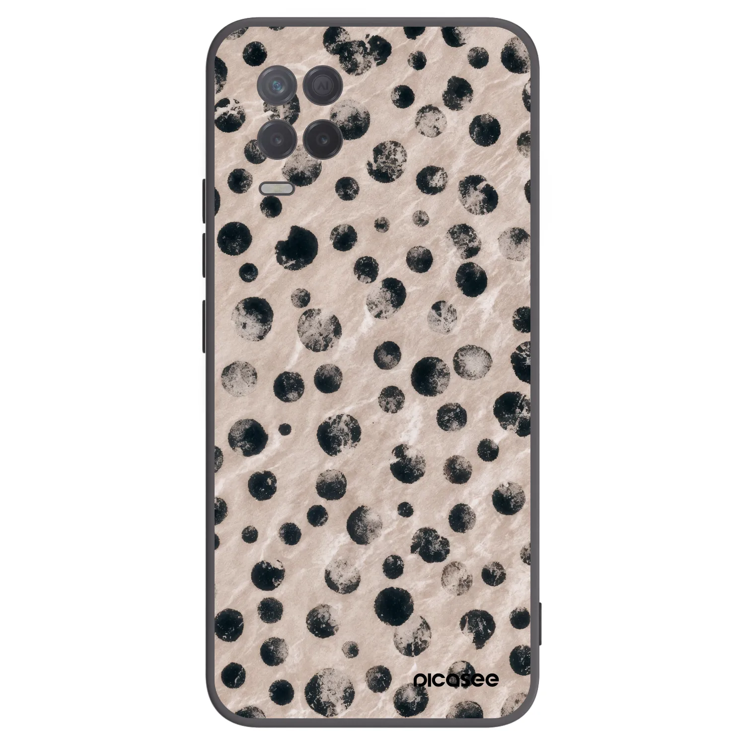 Picasee Realme 8 5G Hülle - Schwarzes Silikon - Inked