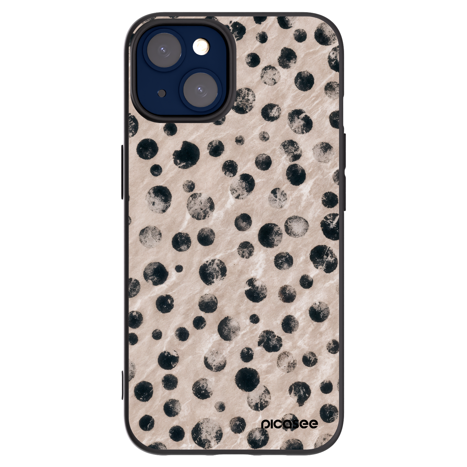 Picasee Apple iPhone 14 Hülle - Schwarzes Silikon - Inked