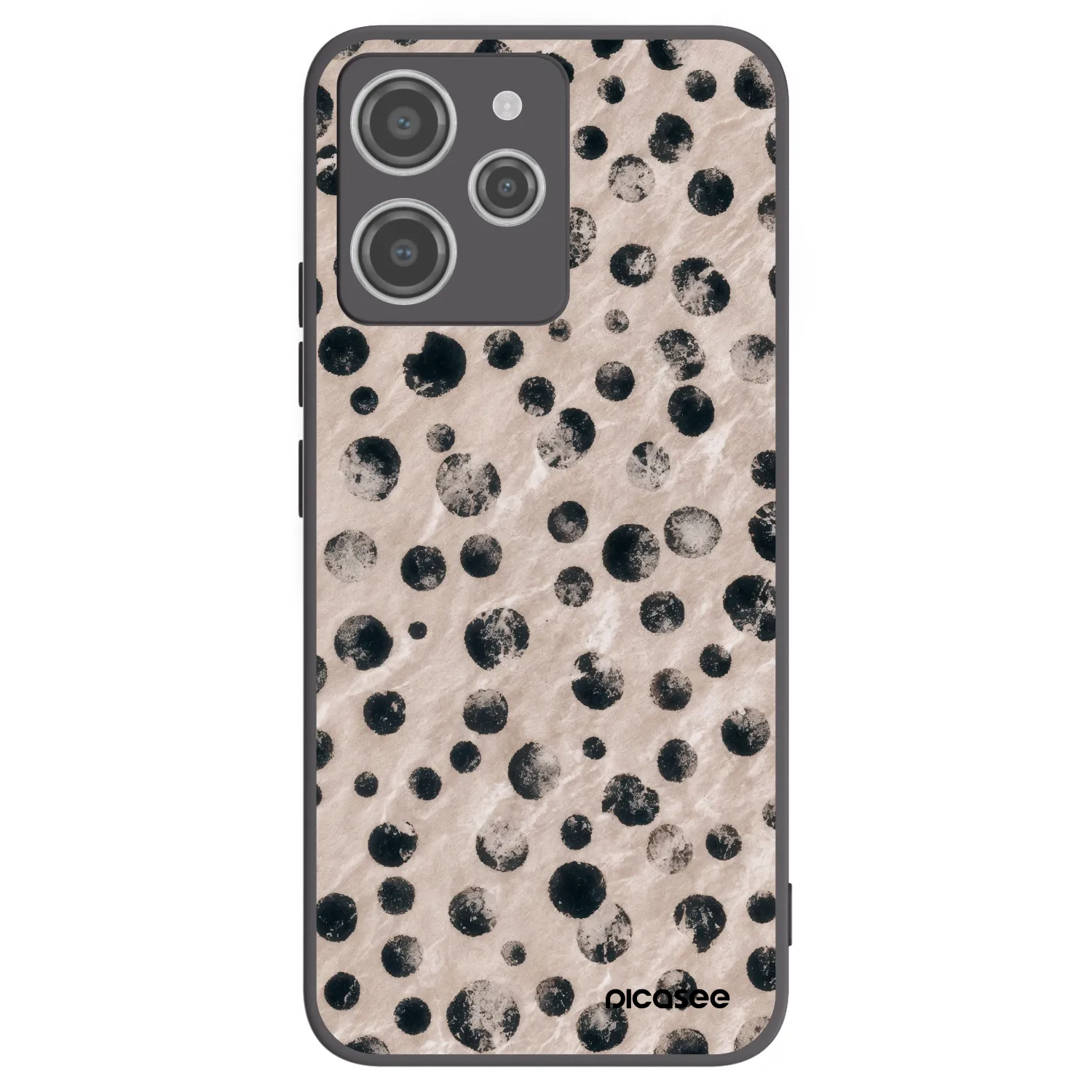 Picasee Xiaomi Redmi 12 4G Hülle - Schwarzes Silikon - Inked