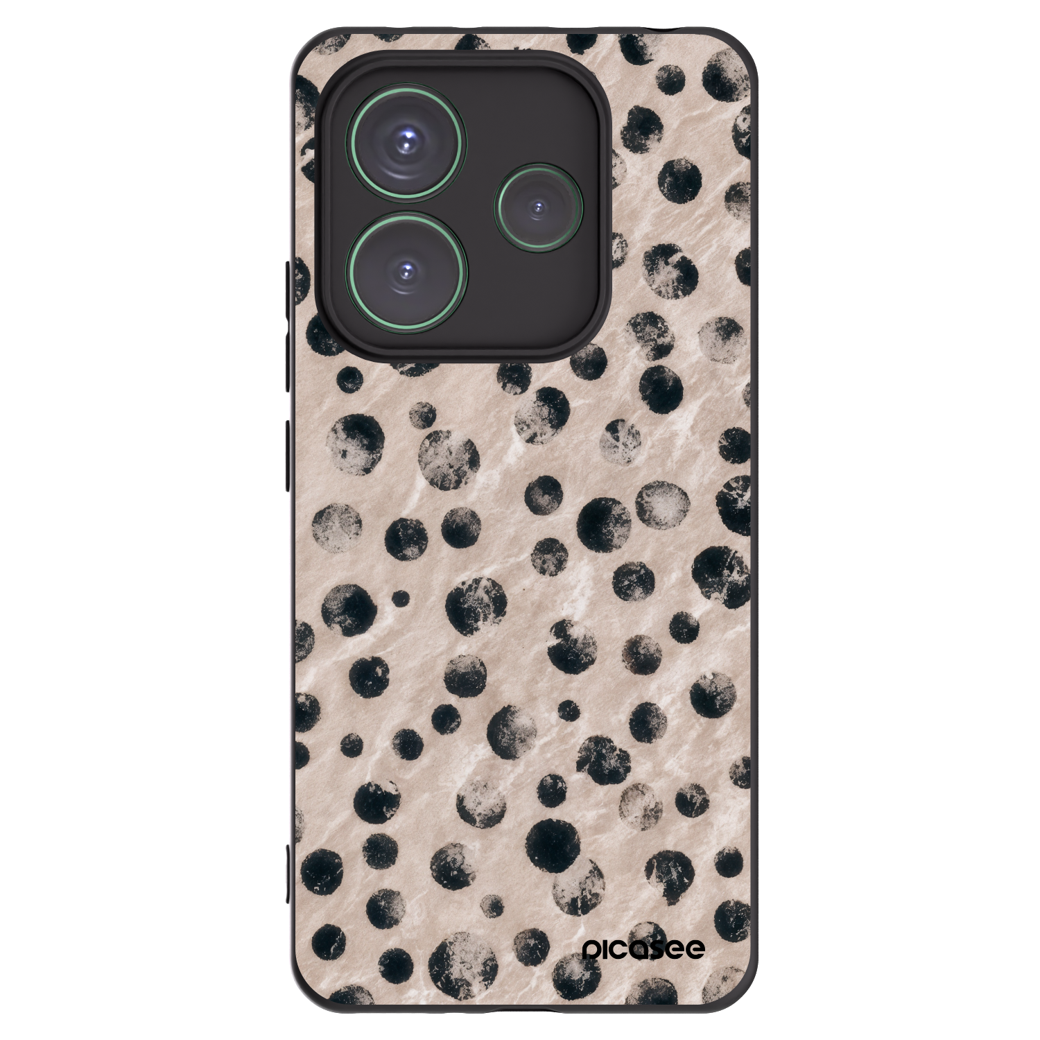 Picasee Xiaomi Redmi Note 14 5G Hülle - Schwarzes Silikon - Inked