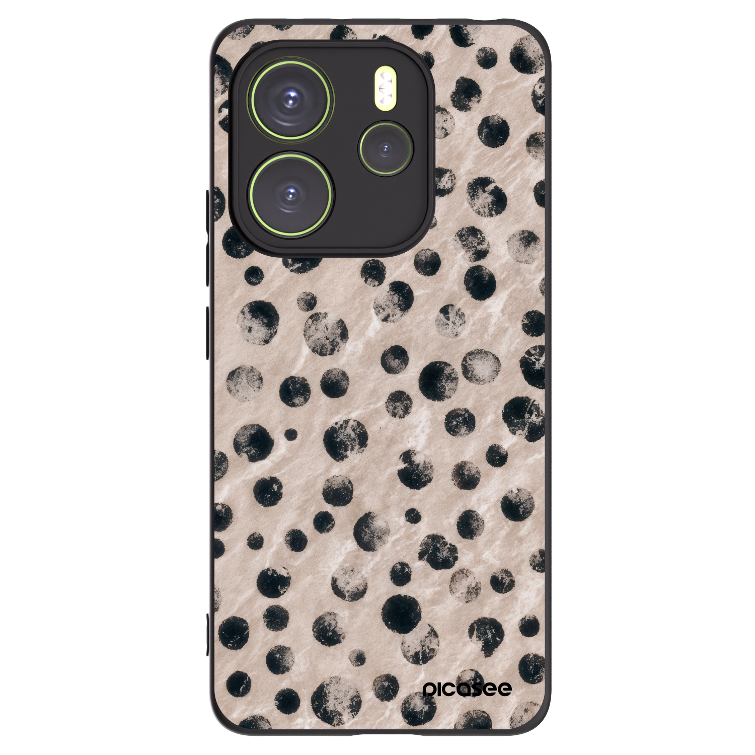 Picasee Xiaomi Redmi Note 14 4G Hülle - Schwarzes Silikon - Inked