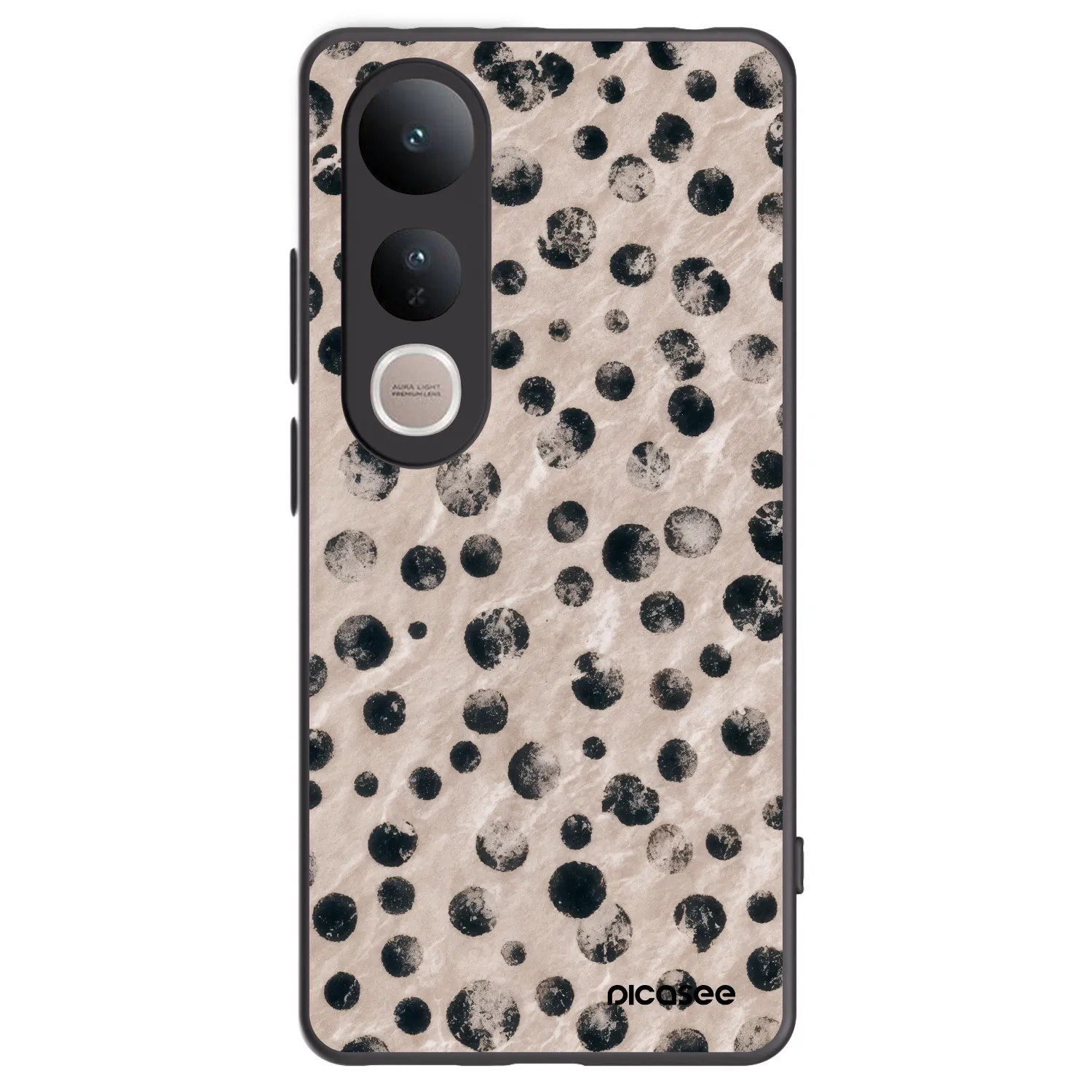 Picasee Vivo V50 Lite 5G Hülle - Schwarzes Silikon - Inked