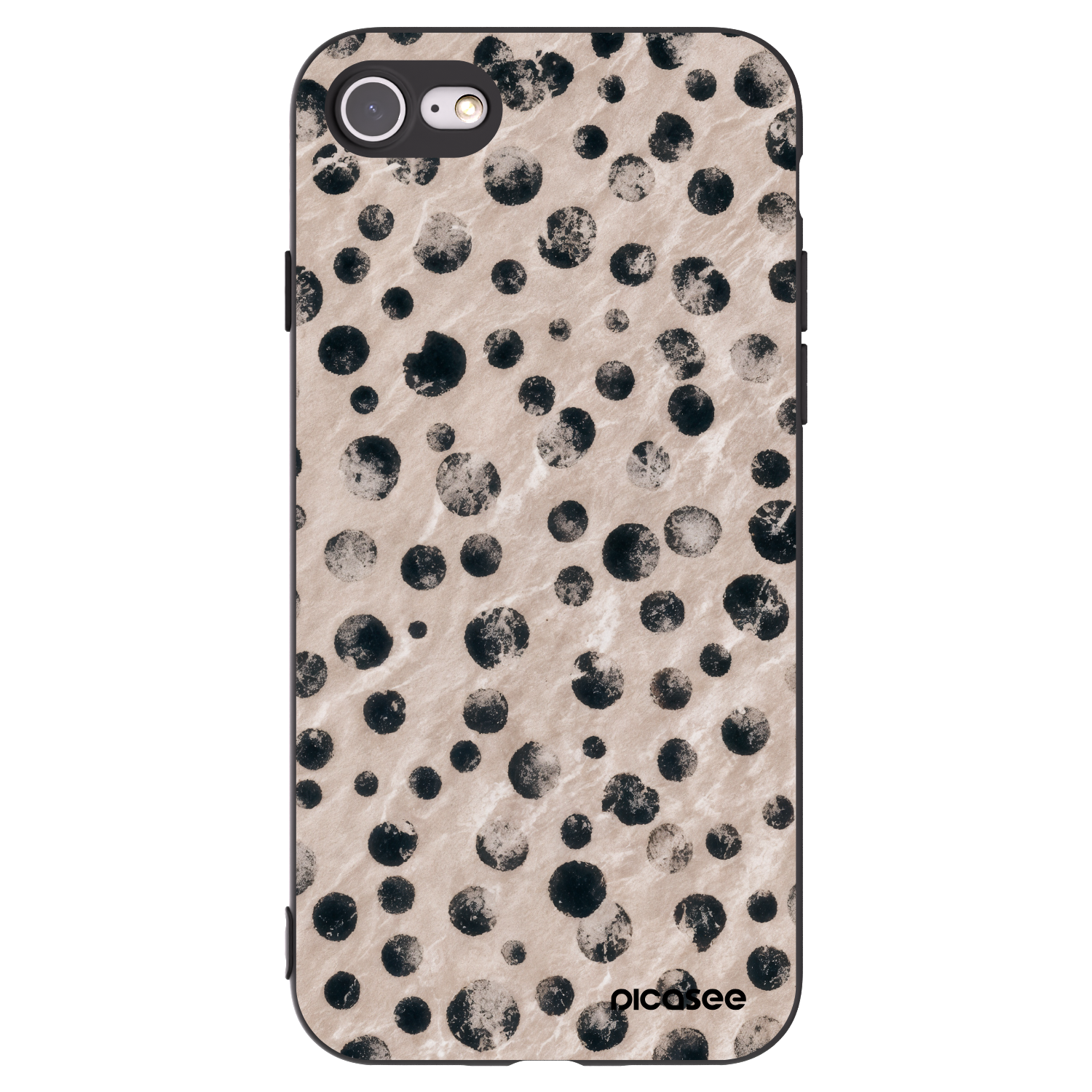 Picasee Apple iPhone SE 2020 Hülle - Schwarzes Silikon - Inked