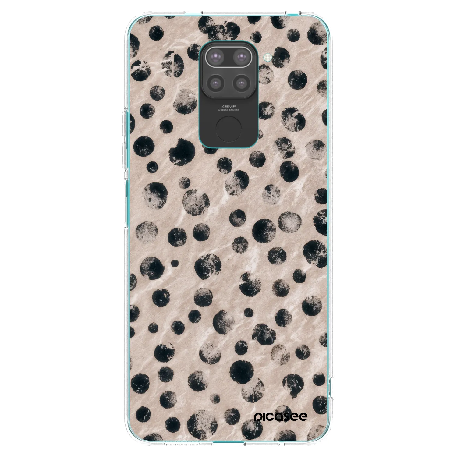 Picasee Xiaomi Redmi Note 9 Hülle - Schwarzes Silikon - Inked
