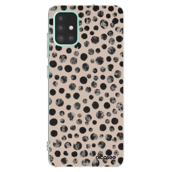 Picasee Samsung Galaxy M31s Hülle - Transparentes Silikon - Dots