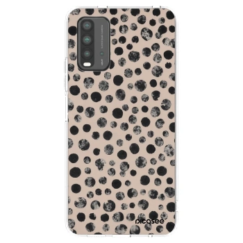 Picasee Xiaomi Redmi 9T Hülle - Schwarzes Silikon - Dots