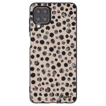 Picasee Samsung Galaxy M12 M127F Hülle - Schwarzes Silikon - Dots