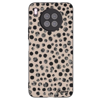 Picasee Huawei Nova 8i Hülle - Schwarzes Silikon - Dots