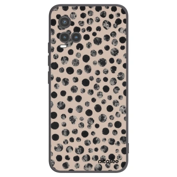 Picasee Vivo Y33s Hülle - Schwarzes Silikon - Dots
