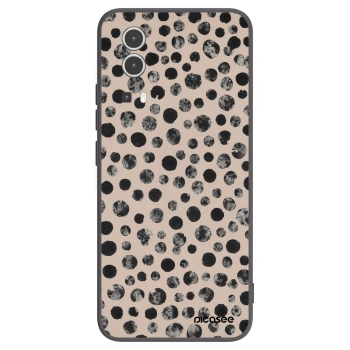 Picasee Vivo Y72 5G Hülle - Schwarzes Silikon - Dots