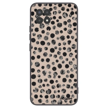 Picasee Realme 8i Hülle - Schwarzes Silikon - Dots