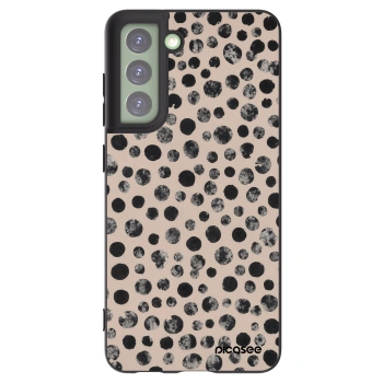 Picasee Samsung Galaxy S21 FE 5G Hülle - Schwarzes Silikon - Dots
